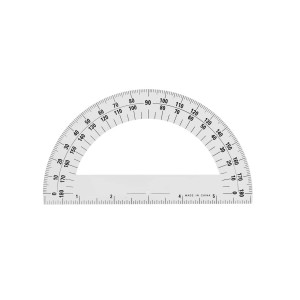 6 Inch Protractor Clear